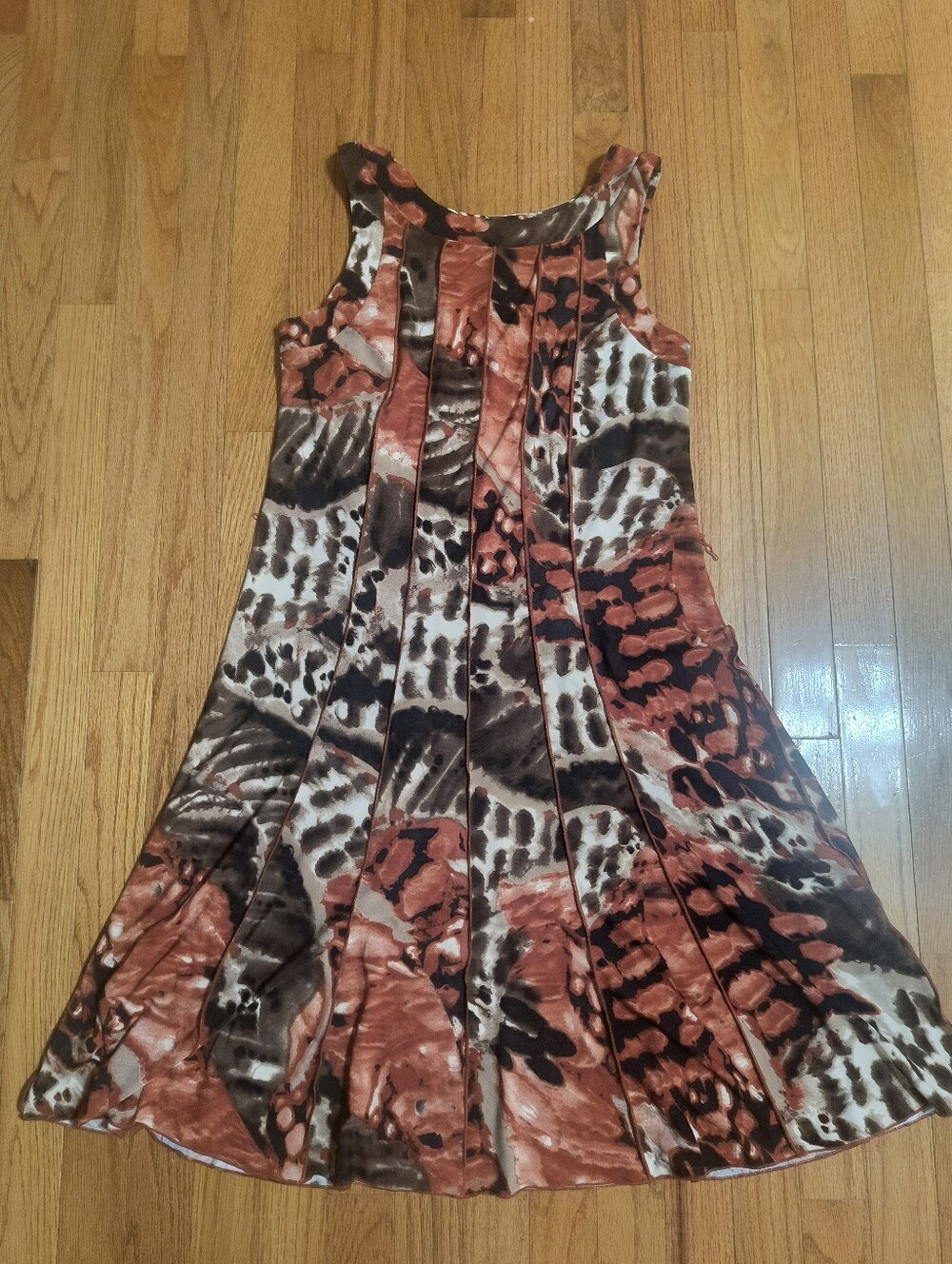 Voir Voir Sleeveless Dress, Women's 10, Orange/Brown
